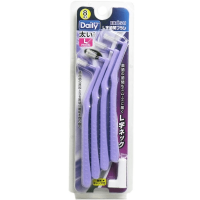 EBISU Daily Type Interdental Brush - Ёршик межзубный ИЗОГНУТОЙ ФОРМЫ на длинной эргономичной ручке (с колпачком) 8шт.