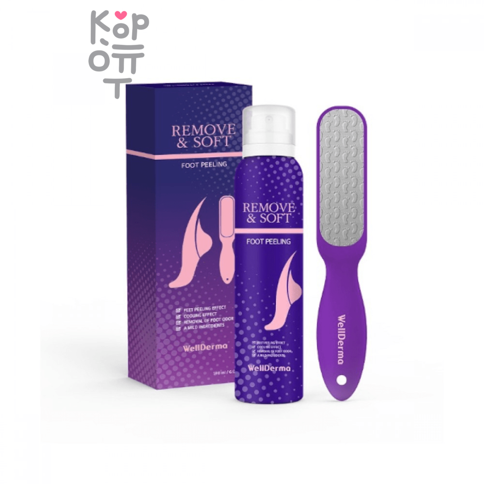 Wellderma Remove & Soft Foot Peeling - Пилинг для ног 180мл.