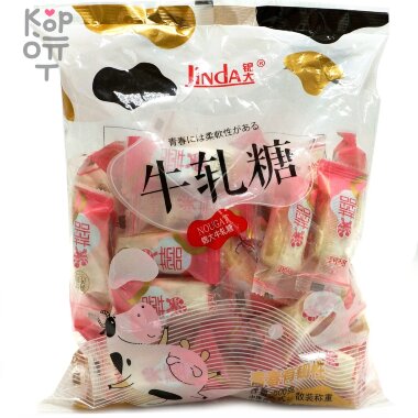 Конфетки Jinda Молочная нуга с Арахисом &quot;Коровка&quot;, 500гр. — Корейские товары для всей семьи(КорОпт)