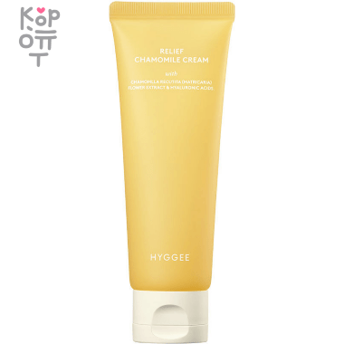 HYGGEE  Relief Chamomile Cream - Крем для чувствительной кожи с Ромашкой 85мл. — Корейские товары для всей семьи(КорОпт)