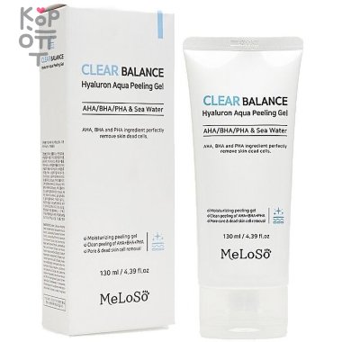 Meloso Clear Balance Hyaluron Aqua Peeling Gel - Пилинг-гель для лица, 130мл.   — Корейские товары для всей семьи(КорОпт)