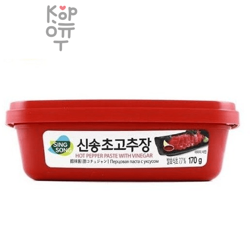 SingSong Hot Pepper paste with winegar - Перцовая паста Сингсонг с уксусом, 170гр.*40шт. в Коробке