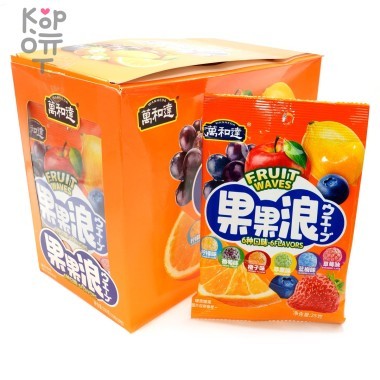 Леденцовая карамель Wanheda Fruit waves 6 фруктов — Корейские товары для всей семьи(КорОпт)