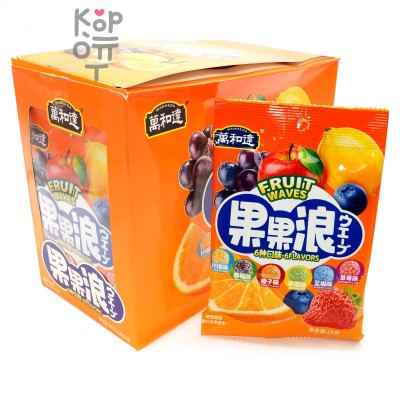 Леденцовая карамель Wanheda Fruit waves 6 фруктов
