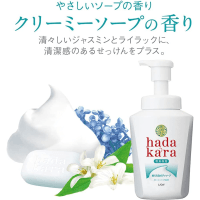 LION Hadakara Body Soap Foam - Увлажняющая пенка для тела с увеличенным пенообразованием и ароматом дорогого мыла