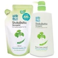 LION Shokubutsu Monogatari Natural & Healthy Skin - Крем-гель для душа 500мл.