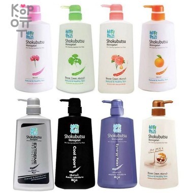 LION Shokubutsu Monogatari Natural &amp; Healthy Skin - Крем-гель для душа 500мл. &mdash; Корейские товары для всей семьи(КорОпт)