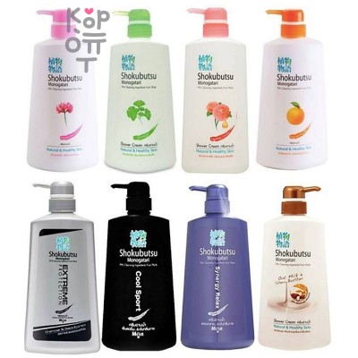 LION Shokubutsu Monogatari Natural &amp; Healthy Skin - Крем-гель для душа 500мл.