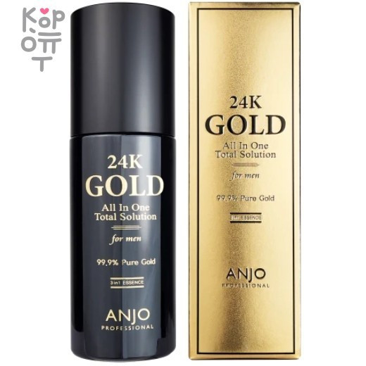ANJO All in One Total Solution For Man - Универсальная эссенция для мужчин с освежающим эффектом 3в1 с Золотом 200мл.