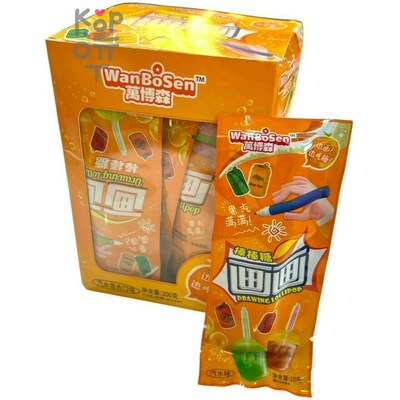 Карамель WanBoSen Drowing Lolipop - Леденец со вкусом напитков на карандаше