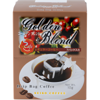 Seiko Coffee Drip Golden Blend Кофе молотый дрип-бэг Золотой бленд, 7 шт. × 10 г