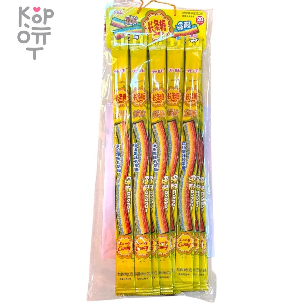 Жевательная конфета тянучка ShenWang Радуга вкусов, на подвесе, купить с доставкой на дом фото 1 — Корейские товары для всей семьи(КорОпт)