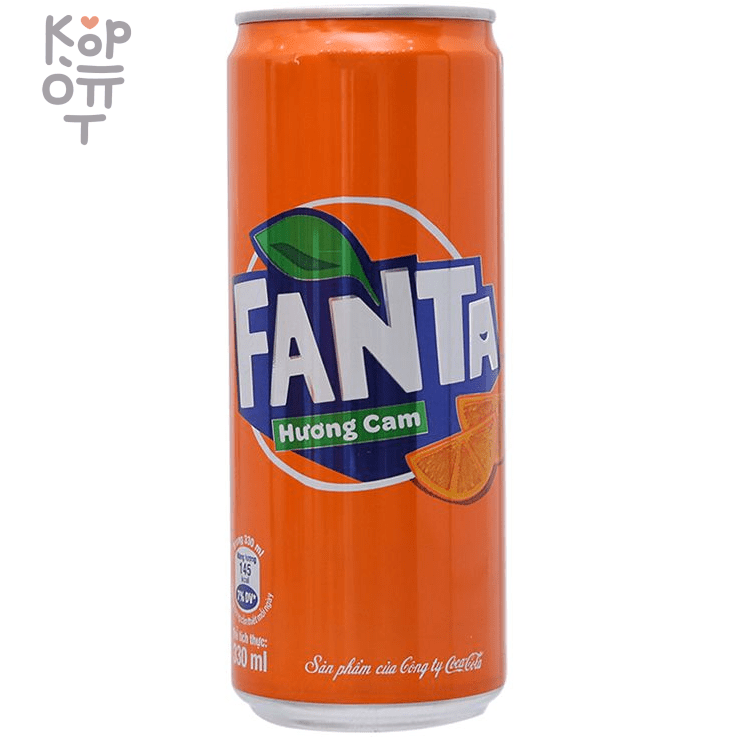 Fanta Orange - Напиток безалкогольный газированный Фанта Апельсин, Вьетнам 320мл.    