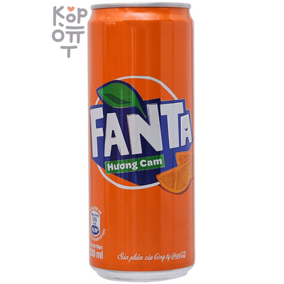 Fanta Orange - Напиток безалкогольный газированный Фанта Апельсин, Вьетнам 320мл.    