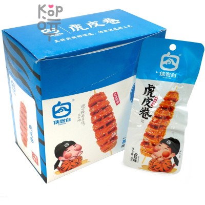 Снек Xiakebai Hu Pi Juan - Рулет из кожи Тигра, со вкусом Тмина, 28гр.