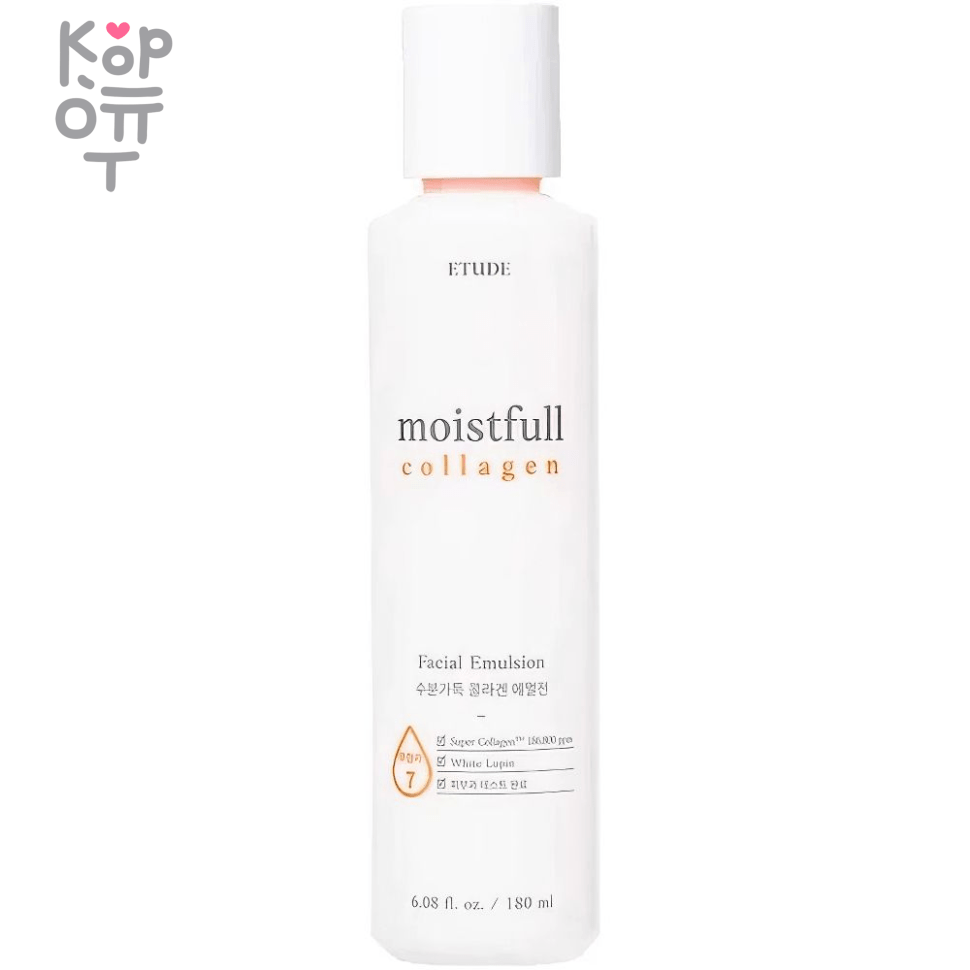 Etude House  Moistfull Collagen Emulsion - Эмульсия для лица увлажняющая с Коллагеном 180мл. фото 1 &mdash; Корейские товары для всей семьи(КорОпт)