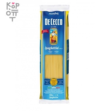 De Cecco - Паста спагеттини №11 500г. — Корейские товары для всей семьи(КорОпт)