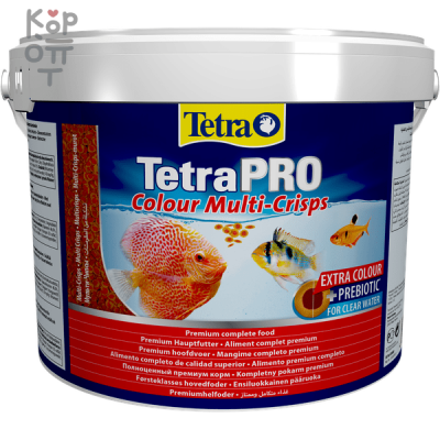 TetraPro Color Crisps корм-чипсы для улучшения окраса всех декоративных рыб 10 л (ведро)