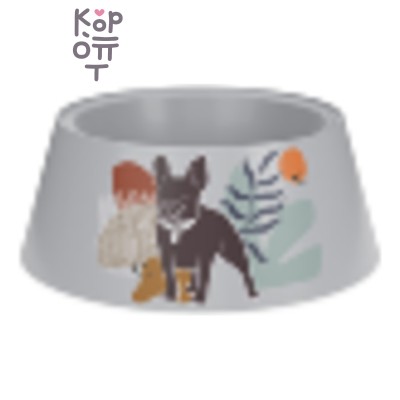 Dogs Миска серая, 0,7 л