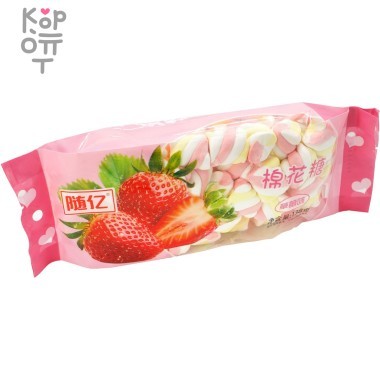 Маршмеллоу Suiyi со вкусом Клубники, 138гр. — Корейские товары для всей семьи(КорОпт)