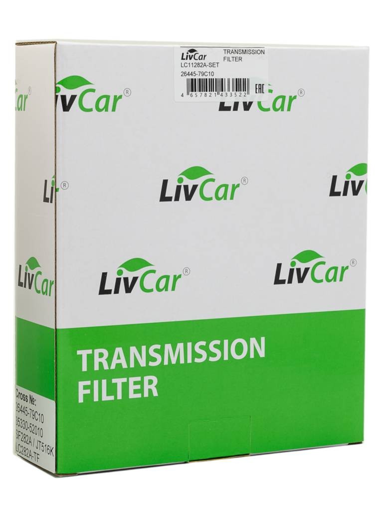 LIVCAR TRANSMISSION FILTER LC11282A-SET — Фильтр трансмиссионный автоматической коробки передач LC282A-TF в комплекте с прокладкой поддона