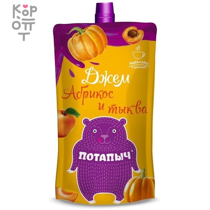 Потапычъ - Джем абрикос и тыква 300гр. фото 1 &mdash; Корейские товары для всей семьи(КорОпт)