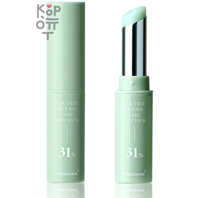 Dermashare Tea Tree Trouble Care Spot Balm - Бальзам-карандаш для проблемных пятен с экстрактом чайного дерева 3,5 г