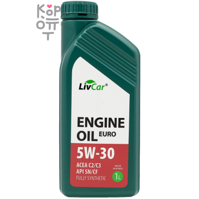 LIVCAR ENGINE OIL EURO 5W30 ACEA C2/3 API SN/CF - Масло моторное синтетическое 