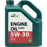 LIVCAR ENGINE OIL EURO 5W30 ACEA C2/3 API SN/CF - Масло моторное синтетическое