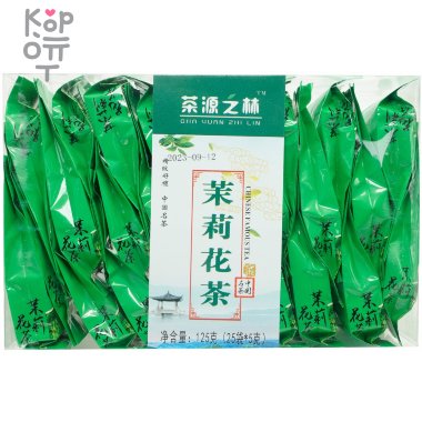 Чай Forest of Tea Zhi Lin Mo Li Hua Cha - Моли Хуа Ча, Зеленый с Жасмином, 125гр. (25п.*5гр.) — Корейские товары для всей семьи(КорОпт)