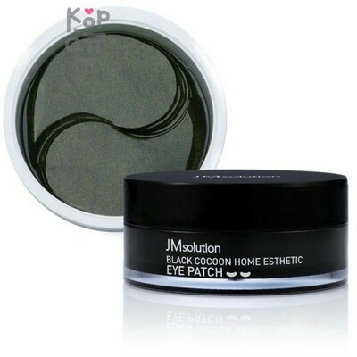JMsolution Black Cocoon Home Esthetic Eye Patch - Гидрогелевые патчи с протеинами шёлка и углём 90 гр(60 шт)
