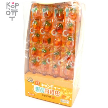 Мармелад Delicious Fudge с кусочками фруктов, со вкусом Апельсина — Корейские товары для всей семьи(КорОпт)