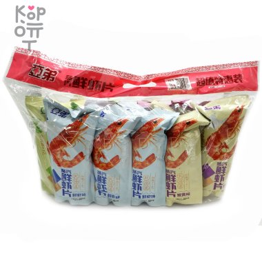 Чипсы ChaoChu Хрустящие креветки с взрывным морским вкусом, 23гр. &mdash; Корейские товары для всей семьи(КорОпт)