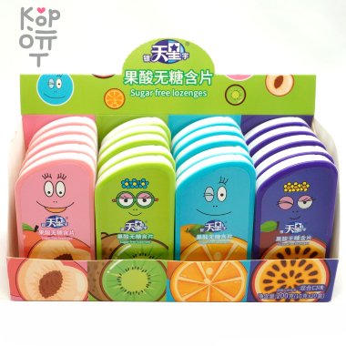 Драже Холодок Smile Sugar Free Lozenges - Освежает дыхание с витамином С и вкусами фруктов, без сахара — Корейские товары для всей семьи(КорОпт)