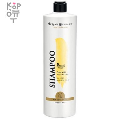 ISB Traditional Line Banana Шампунь для шерсти средней длины 1 л &mdash; Корейские товары для всей семьи(КорОпт)