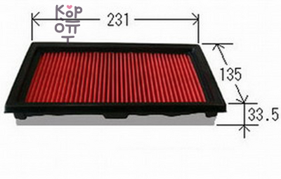 Фильтр воздушный A2011V, A22011M 16546-ED500 / 16546-ED000 AZUMI