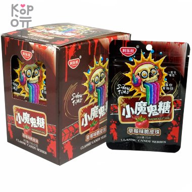 Кислая жевательная конфета LIleWang Show time - Кислые черепушки со вкусом Клубники — Корейские товары для всей семьи(КорОпт)