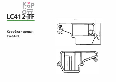LIVCAR TRANSMISSION FILTER LC412-TF / Трансмиссионный фильтр