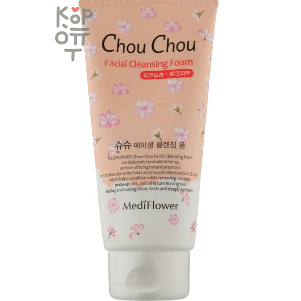 Medi Flower Chou Chou Cleansing Facial Foam - Очищающая пенка для лица с комплексом Цветочного Уксуса 300мл.