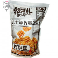 GOUYAer Pizza Rolls Чипсы Пицца Ролл Спайси рифленые со вкусом томата, 288гр.