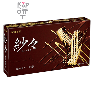LOTTE SASHA White &amp; Black Chocolate - Шоколад комбинированный молочный, белый 15шт., 69гр.