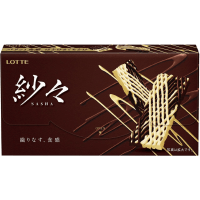 LOTTE SASHA White & Black Chocolate - Шоколад комбинированный молочный, белый 15шт., 69гр.