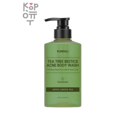 Гель для душа, Антибактериальный против акне "Яблоко и Зеленый чай/TEA TREEBIOTICS ACNE BODY WASH APPLE GRE, Kundal