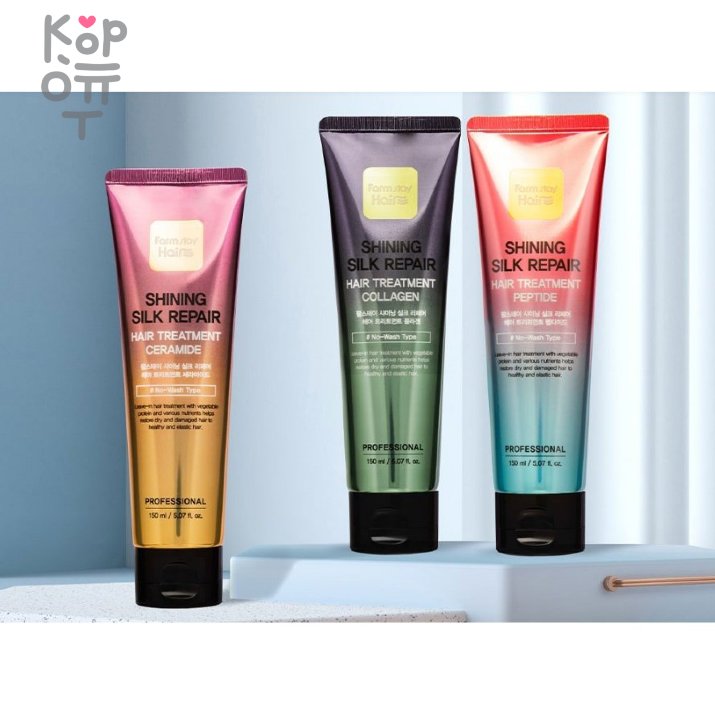 Farm Stay  Shining Silk Repair Hair Treatment - Несмываемый уход для волос 150мл., купить с доставкой на дом Несмываемое средство для питания и увлажнения волос: интенсивно увлажняет волосы, восстанавливая структуру поврежденных волос и обволакивает их тончайшим защитным покрытием. Волосы становятся шелковистыми, сильными и здоровыми.