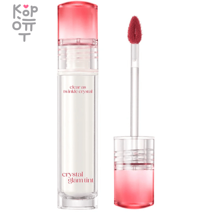 Clio Crystal Glam Tint - Сияющий глянцевый тинт для губ 3,4гр. , купить с доставкой на дом Clio Crystal Glam Tint — это тинт для губ с увлажняющим и мягким водным блеском, придающий губам стеклянный блеск. Доступен в 8 кристальных цветах, проникающих так же, как ваши собственные губы!
