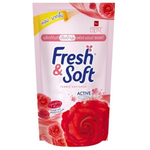 LION Essence Fresh &amp; Soft Sparkling Kiss(Red Rose) - Кондиционер для белья 600мл., мягкая упаковка