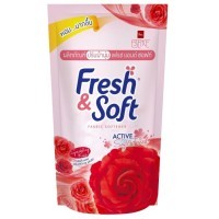 LION Essence Fresh & Soft Sparkling Kiss(Red Rose) - Кондиционер для белья 600мл., мягкая упаковка