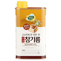 SingSong Sesame oil, salted only once - Кунжутное масло, посоленное только один раз, 320мл.*12шт. в Коробке