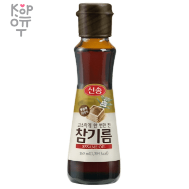 SingSong Sesame oil, salted only once - Кунжутное масло, посоленное только один раз, 320мл.*12шт. в Коробке &mdash; Корейские товары для всей семьи(КорОпт)