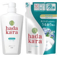 LION Hadakara Body Soap Rich Soap Fragrance - Увлажняющее мыло для тела  с ароматом дорогого мыла